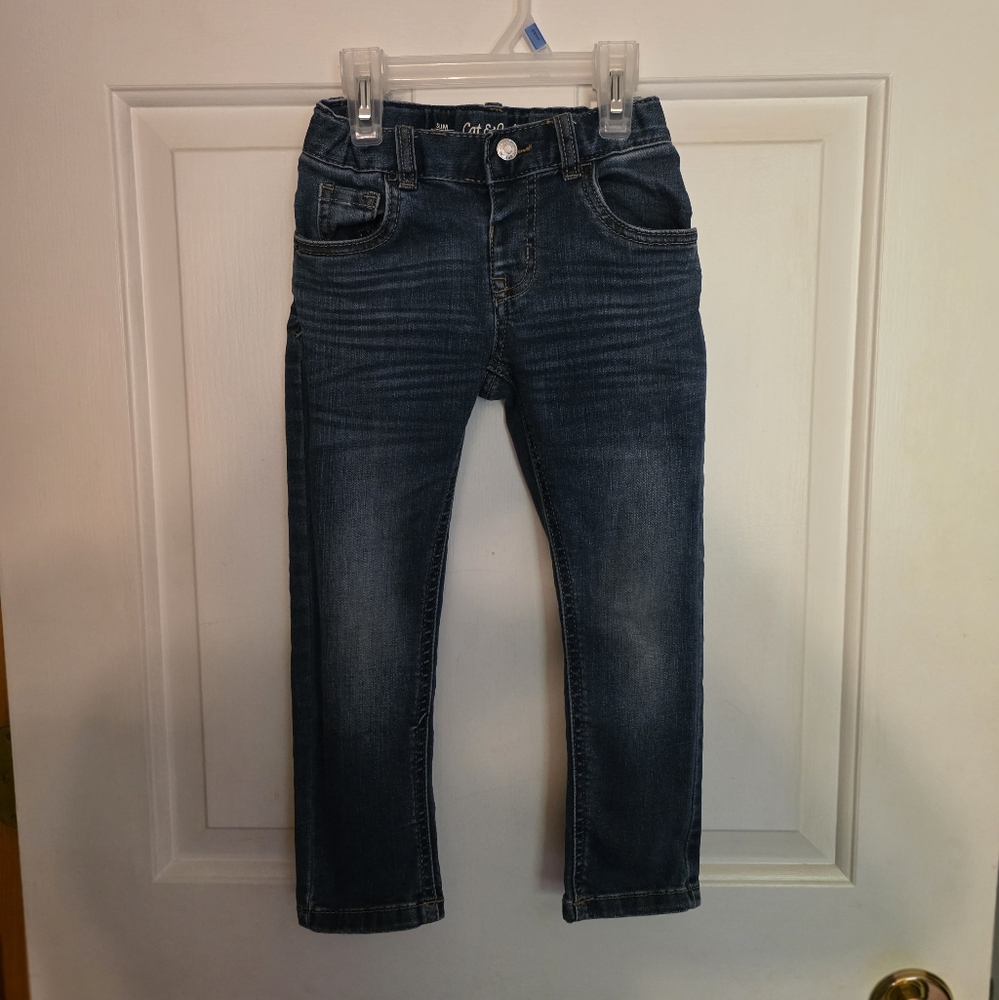 Cat & Jack Dark Blue Stretch Jeans